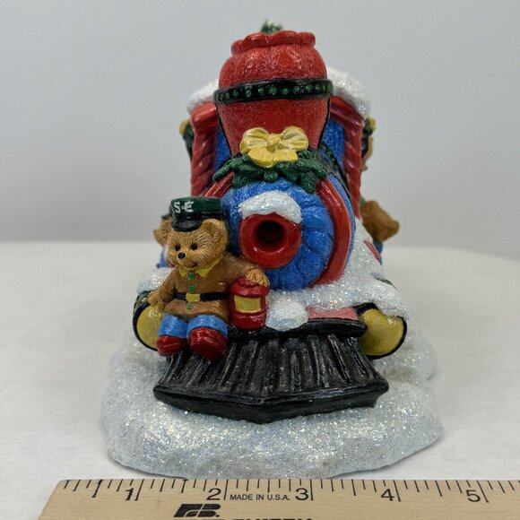 Vtg Accents Unlimited Santas Express Light-Up Christmas Train Figurine Set Bears - Picture 13 of 16